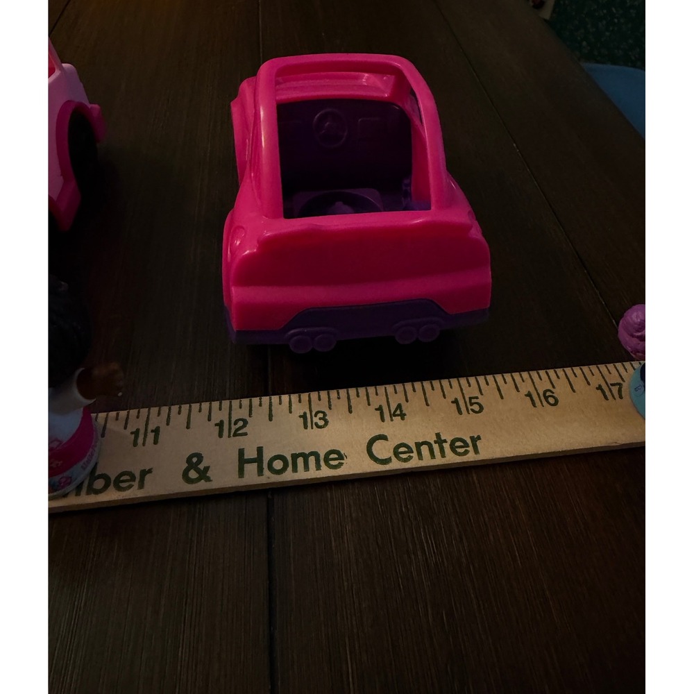 Fisher Price Little People Barbie Vehicle Lot Helicopter Ice Cream Truck Car 3pc - Picture 10 of 13